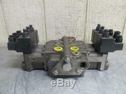 Prince SVW1BA-T11H Hydraulic Directional Control Valve 3 Spool Solenoid Operated