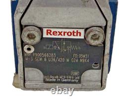 R900566283 Rexroth M-3 SEW 6 U36/420M G24 N9K4 Hydraulic Directional Valve 24VDC