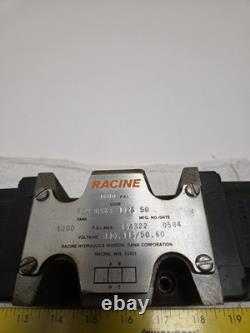 Racine FD4 DSKS 102S 50 Hydraulic Directional Control Valve 110V 4600 PSI Dana