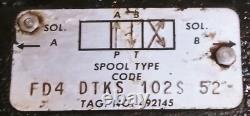 Racine Hydraulic Directional Valve FD 4 DTKS 102S 52 (452) 115V AC 4600PSI