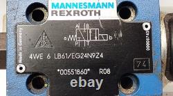 Rexroth 4WE 6 LB61/EG24N9Z4 Hydraulic Directional Control Valve with 24 V DC Coil