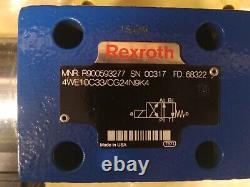 Rexroth 4WE10C33/CG24N9K4 Hydraulic Directional Solenoid Spool Valve 24VDC