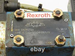 Rexroth 4WE6 Directional Hydraulic Solenoid Valve 2-Station Manifold Stack 24VDC