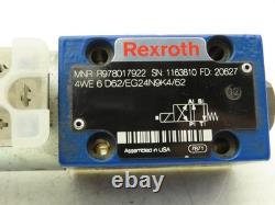 Rexroth 4WE6D62/EG24N9K4/62 Hydraulic Directional Solenoid Valve 24VDC 4/2