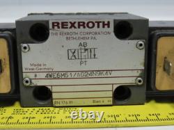 Rexroth 4WE6M51/AG24N9K4V 4/3 Position Hydraulic Directional Control Valve 24V