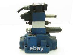 Rexroth 4WEH-22-E76/4WE6J62 Hydraulic Directional Solenoid Valve Stack 120V