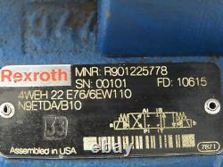 Rexroth 4WEH-22-E76/4WE6J62 Hydraulic Directional Solenoid Valve Stack 120V