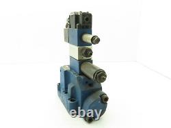 Rexroth 4WEH-22-E76/4WE6J62 Hydraulic Directional Solenoid Valve Stack 120V