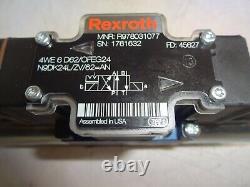Rexroth R978031077 4we6d62/ofeg24 Hydraulic Directional Control Valve