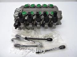 Roquet 5 Spool Hydraulic Directional Control Valve 6412/15 NOB NEW