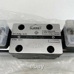 Summit Hydraulics D03 VALVE D03-2A-12V DOUBLE SOLENOID DIRECTIONAL VALVE