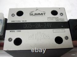 Summit Hydraulics D05-2A-24V Directional Valve Solenoid Control Valve Spool