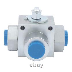 Three-way Hydraulic Ball Valve 3/4 NPT Bi-directional High Pressure 5800PSI POM