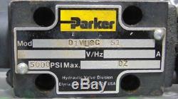 USED Parker D1VL8C Hydraulic Directional Control Valve 5000 PSI Max