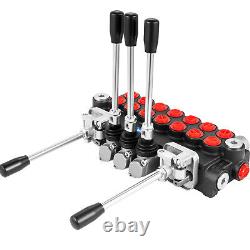 VEVOR Hydraulic Directional Control Valve 11GPM 7 Spool WithJoystick 40L BSPP Port