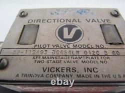 Vickers 02-119493 DG454LW 012 C B 60 Hydraulic Directional Control Valve