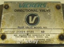 Vickers DG4S4 012A 50 Hydraulic Directional Control Solenoid Valve