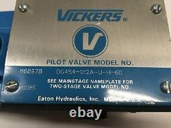 Vickers DG4S4-012A-U-H-60 Hydraulic Directional Control Valve 24VDC Coil