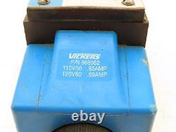 Vickers DG4S4L-012A-B-60 Hydraulic Directional Control Solenoid Valve 110/120V