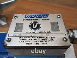 Vickers DG4S4LW-012C-WB-50 Hydraulic Directional Valve Pilot Solenoid Two Pos