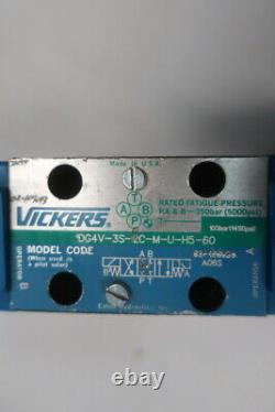 Vickers DG4V-3S-2C-M-U-H5-60 Hydraulic Directional Control Valve 5000psi 24v-dc