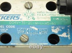 Vickers DG4V-3S-2C-M-U-H5-60 Hydraulic Directional Solenoid Valve 24VDC Lot of 3