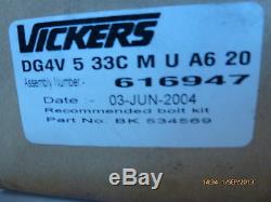 Vickers DG4V-5-33C-M-U-A6-20 616947 Solenoid Operated Directional Control Valve