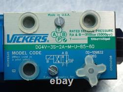 Vickers Dg4v-3s-2a-m-u-b5-60 Hydraulic Directional Control Valve 100bar- 350