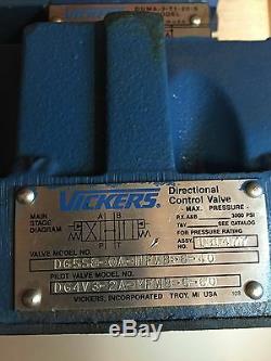 Vickers Dg5s8-0a-mfwb-6-40 Hydraulic Pilot Directional Control Valve New