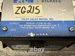 Vickers Eaton DG4S4-012N-B-60 / 879137 Hydraulic Directional Valve Nice