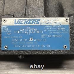 Vickers Eaton DG5S-8-6C-M-FW-B5-30 02-126436 Hydraulic Directional Valve, READ