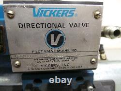 Vickers Hydraulic Directional Solenoid Pilot Valve DG4S4 012B U H 60
