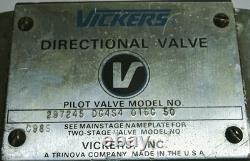 Vickers Hydraulic Directional Valve 297245 DG4S4-016C 50 115V Coil Inv (577)