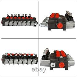 Waltyotur Hydraulic Directional Control Valve, 7 Spool 13 GPM Hydraulic Loade