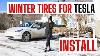 Why You Need Snow Tires For Your Tesla Model Y Installing Michelin X Ice Snow Winter Tires How To