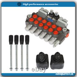 With 4 Joysticks 6 Spool 11 GPM Hydraulic Backhoe Directional Control Valve