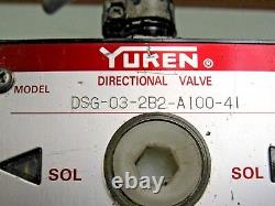 YUKEN DSG-03-2B2-A100-41 Hydraulic Directional Valve 30 Day Warranty FREE SHIP