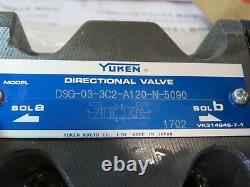 Yuken Hydraulic Directional Control Valve Dsg-03-3c2-a120-n-5090 New