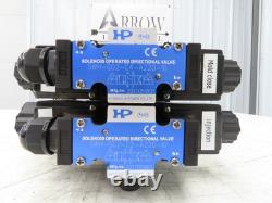 Yuken Hydraulic Directional Solenoid 2 Valve Manifold WithFlow Control & Check