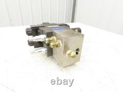 Yuken Hydraulic Directional Solenoid 2 Valve Manifold WithFlow Control & Check