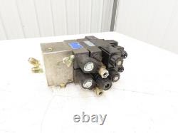 Yuken Hydraulic Directional Solenoid 2 Valve Manifold WithFlow Control & Check