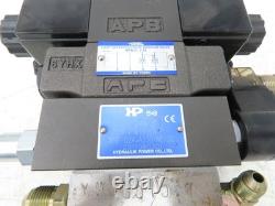 Yuken Hydraulic Directional Solenoid 2 Valve Manifold WithFlow Control & Check