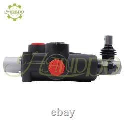 1 Bobine 32 GPM Vanne de Contrôle Directionnelle Hydraulique à Centre Ouvert Double Effet