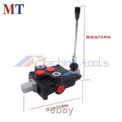 1 tiroir 32 GPM 3600 PSI valve directionnelle hydraulique compacte