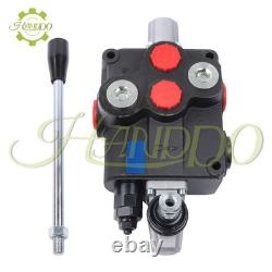 1 tiroir 32 GPM vanne hydraulique de commande directionnelle centre ouvert double effet