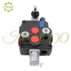 1 tiroir 32 GPM vanne hydraulique de commande directionnelle centre ouvert double effet