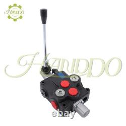 1 tiroir 32 GPM vanne hydraulique de commande directionnelle centre ouvert double effet