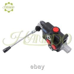 1 tiroir 32 GPM vanne hydraulique de commande directionnelle centre ouvert double effet