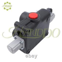 1 tiroir 32 GPM vanne hydraulique de commande directionnelle centre ouvert double effet
