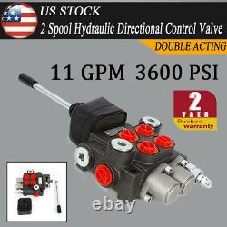 2 Bobine Hydraulique De Commande Directionnelle Valve Double Action 11 Gpm Motor Spool USA